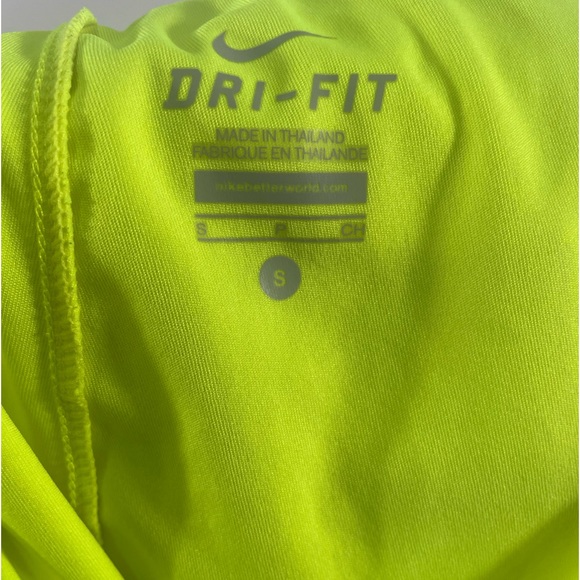 Women’s Nike Neon Green & Black, high waisted shorts, Small - Picture 3 of 7